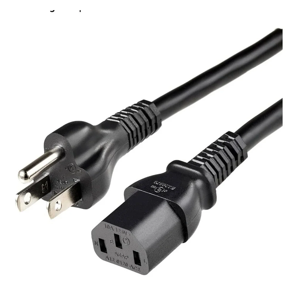 New Sealed in Box Amazon‎ Basics Computer 3-Prong Power Cord, Black 6ft / 1.8m